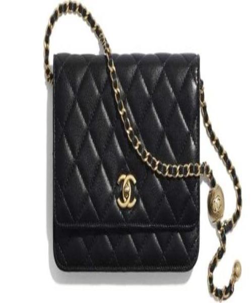 Chanel Wallet On Chain WOC Quilted Lambskin Black Gold Toned - Luxury Crossbody Bag for Women, Perfect for Evening Events & Daily Use