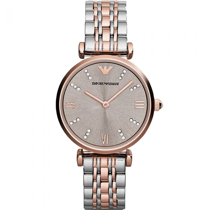 Emporio Armani Gianni T Bar AR1840 Women's Stainless Steel Watch - Elegant Timepiece for Business, Casual & Special Occasions