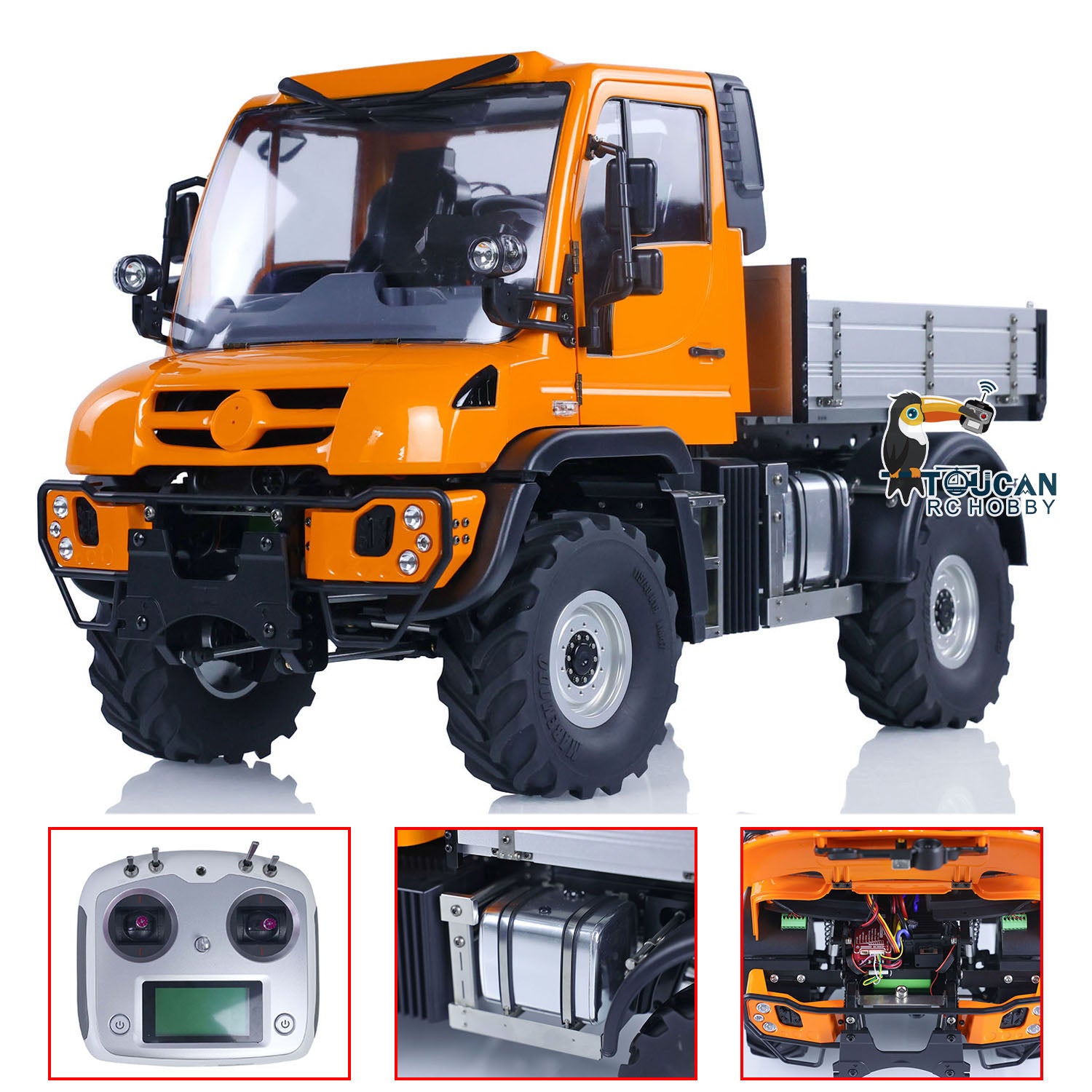 1/10 U423 4X4 RC Off-Road Rock Crawler Remote Control Car - Customizable PNP Version with Metal Bucket & Pre-Painted Body - Perfect for Outdoor Adventure, Trail Crawling & Backyard Racing