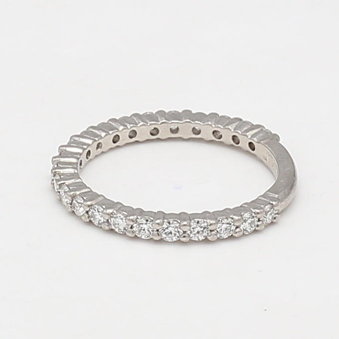 0.30 Carat Round Brilliant I SI1 Diamond Platinum Band Ring - Elegant Wedding Engagement Ring for Women, Perfect Gift for Anniversary & Proposal