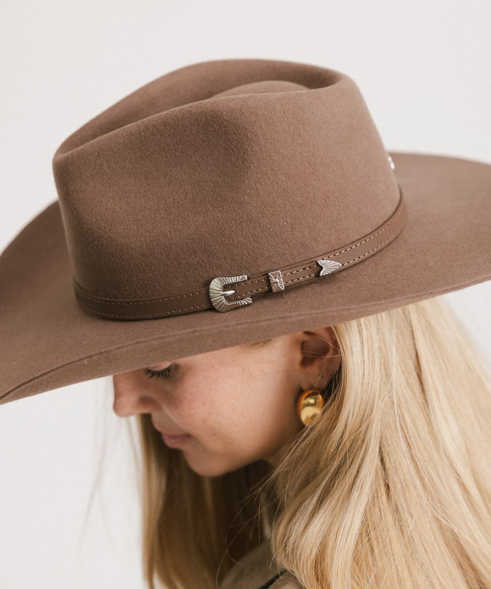 Dean Rancher Cowboy Hat for Men - Western Style Felt Cowboy Hat with Adjustable Chin Cord - Perfect for Rodeo, Country Music Festivals & Outdoor Adventures