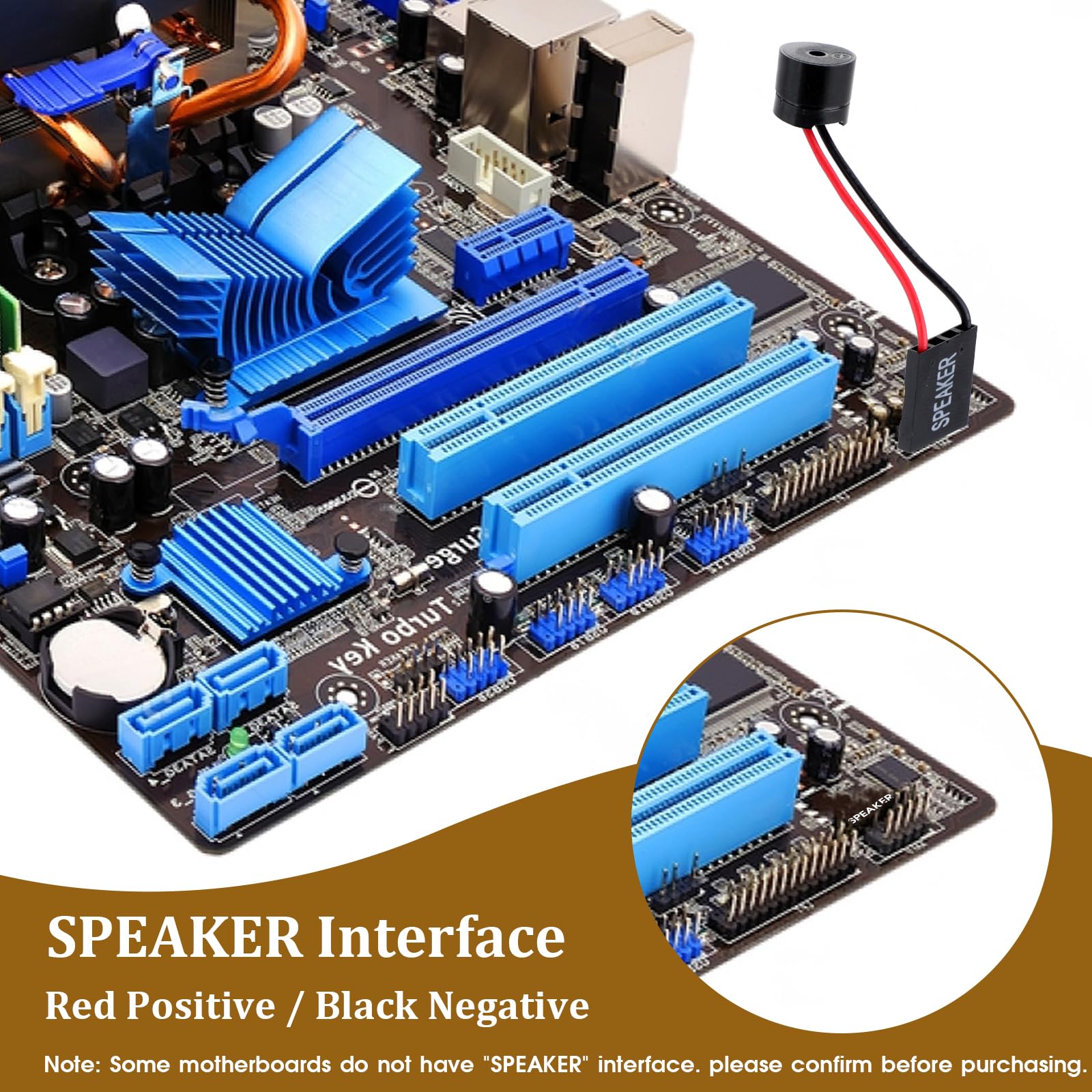 10 Pcs PC Motherboard Mini Speaker - Computer Case Internal Buzzer Alarm for Motherboard & PC Builds - Perfect for Gaming Rigs, Servers, and DIY Computer Assembly