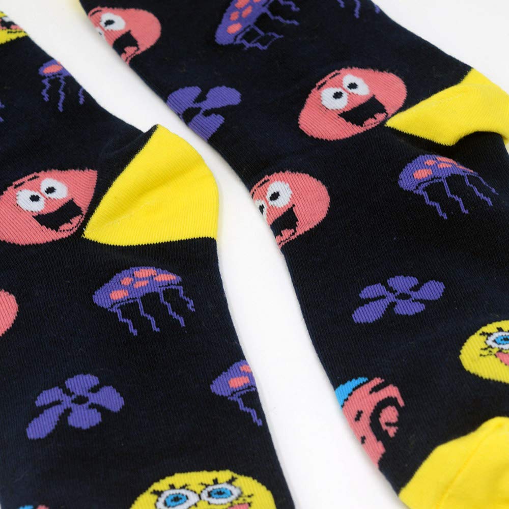 SpongeBob SquarePants Cartoon Character Socks for Kids - Fun & Comfortable Ankle Socks for Boys & Girls - Perfect for School, Playtime & Nickelodeon Fans