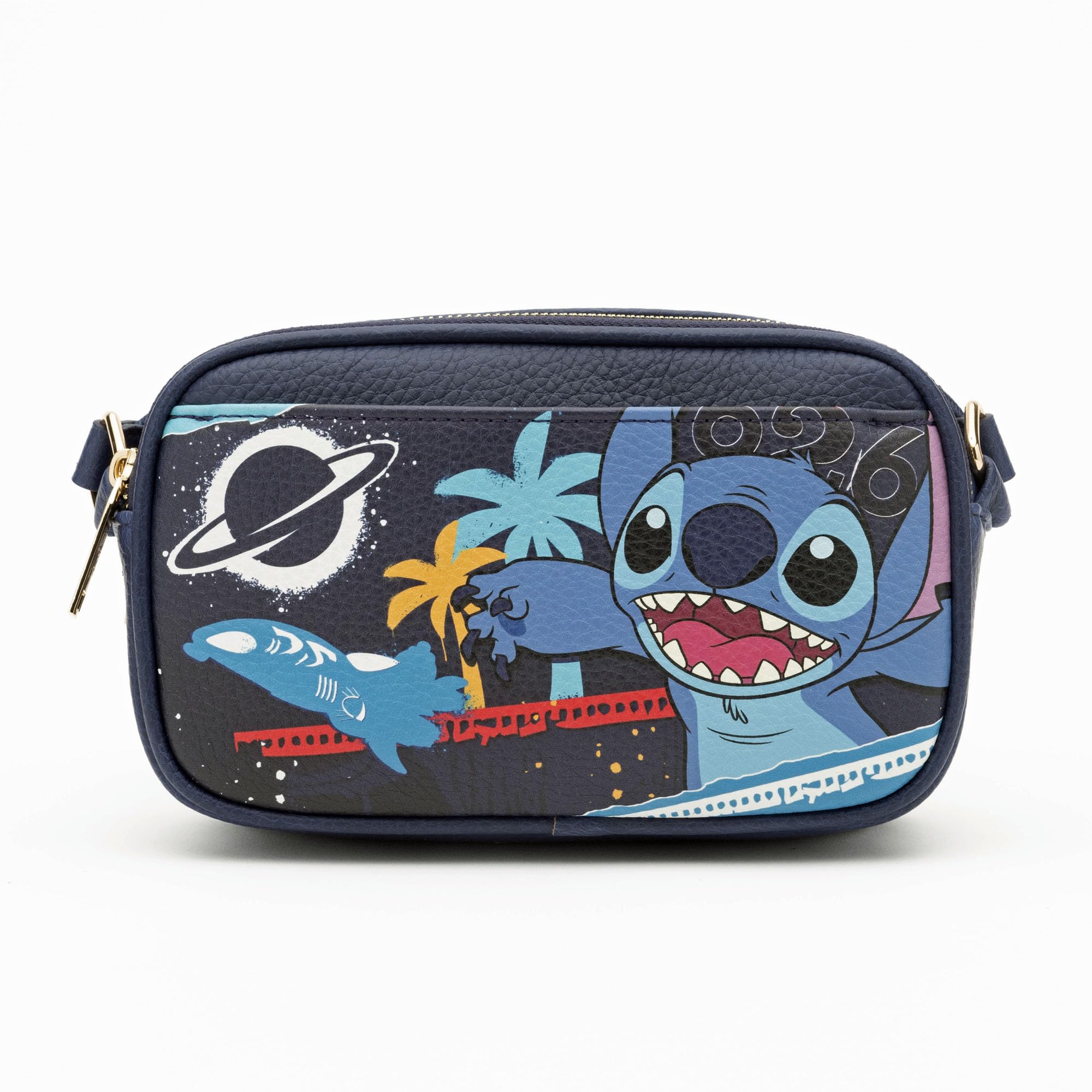 Stitch Designer Series Double Zipper Crossbody Shoulder Bag A25225 - Fashionable & Functional Purse for Women, Perfect for Travel, Work & Daily Use