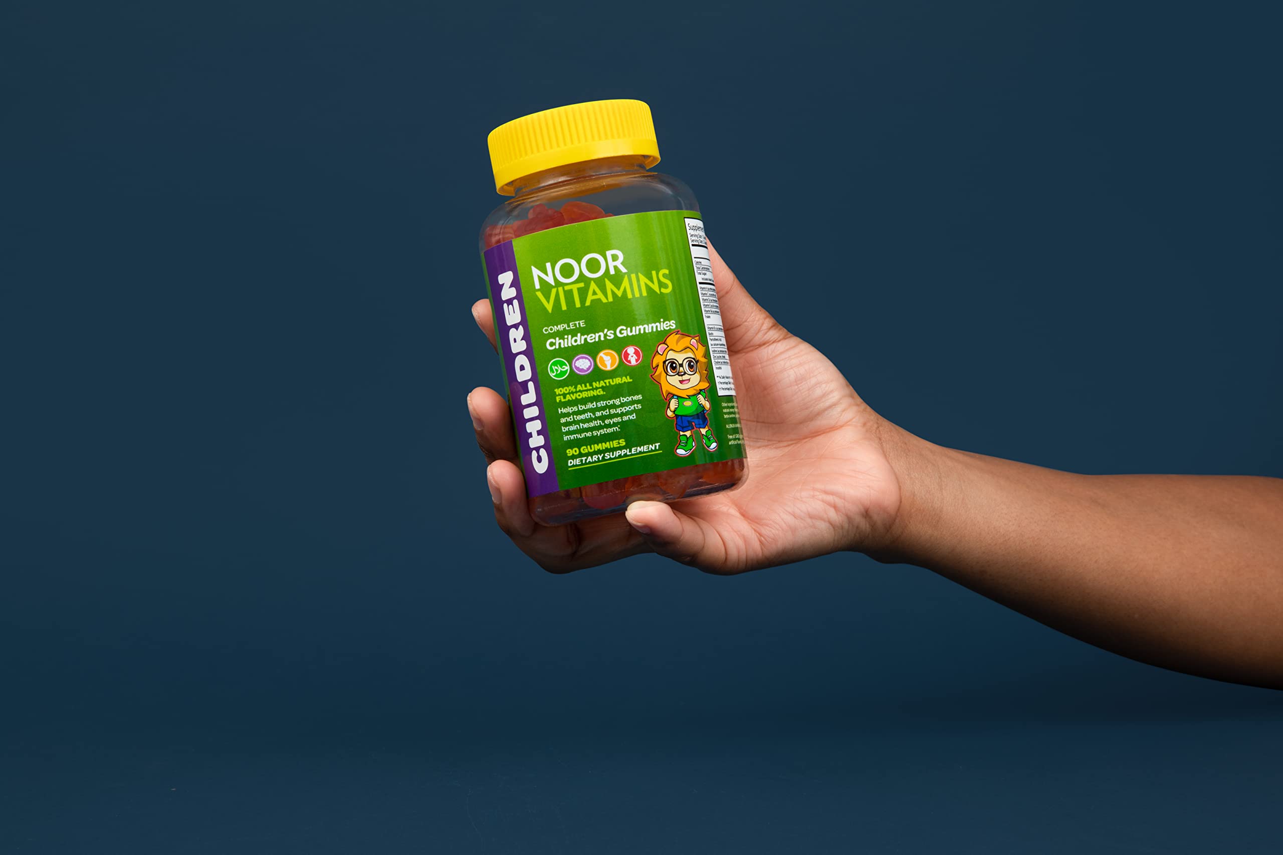 Halal Kids Multivitamin Gummies with Vitamin C, D3, Zinc for Immunity & B6, B12 for Energy - Non-GMO, Halal Certified Chewable Vitamins (90 Count) - Perfect for Daily Immune Support & Energy Boost for Active Children