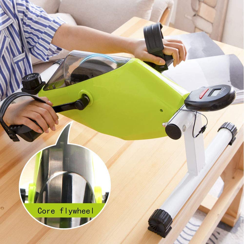 Portable Mini Exercise Bike for Home & Gym - Adjustable Resistance Pedal Exerciser with LCD Display for Cardio, Leg & Arm Workout - Ideal for Men & Women - Perfect for Small Spaces, Office & Rehab
