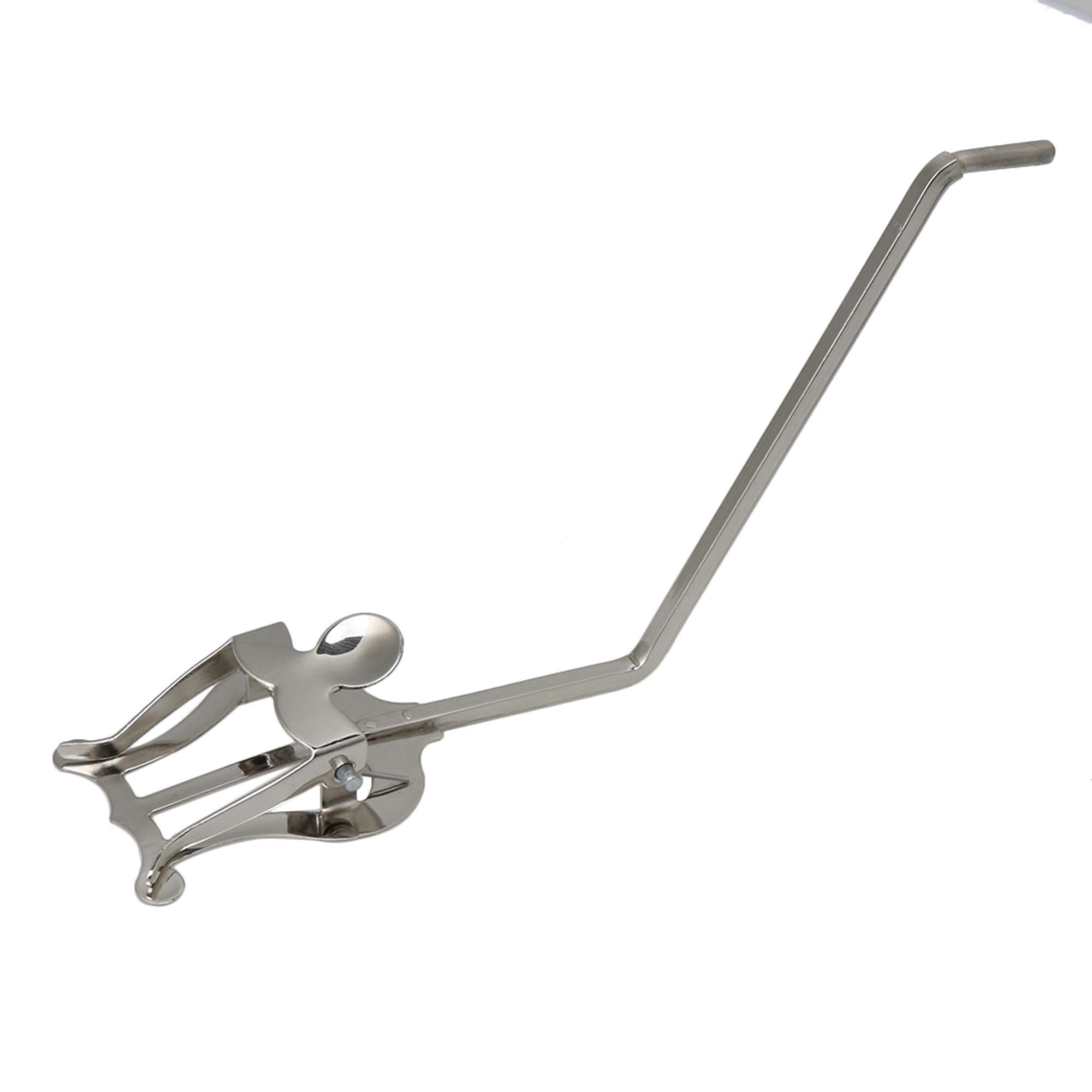 Silver Round Socket Metal Plating Saxophone Sheet Music Clip Holder - Alto/Tenor Sax Lyre Stand for Marching Band & Outdoor Performances