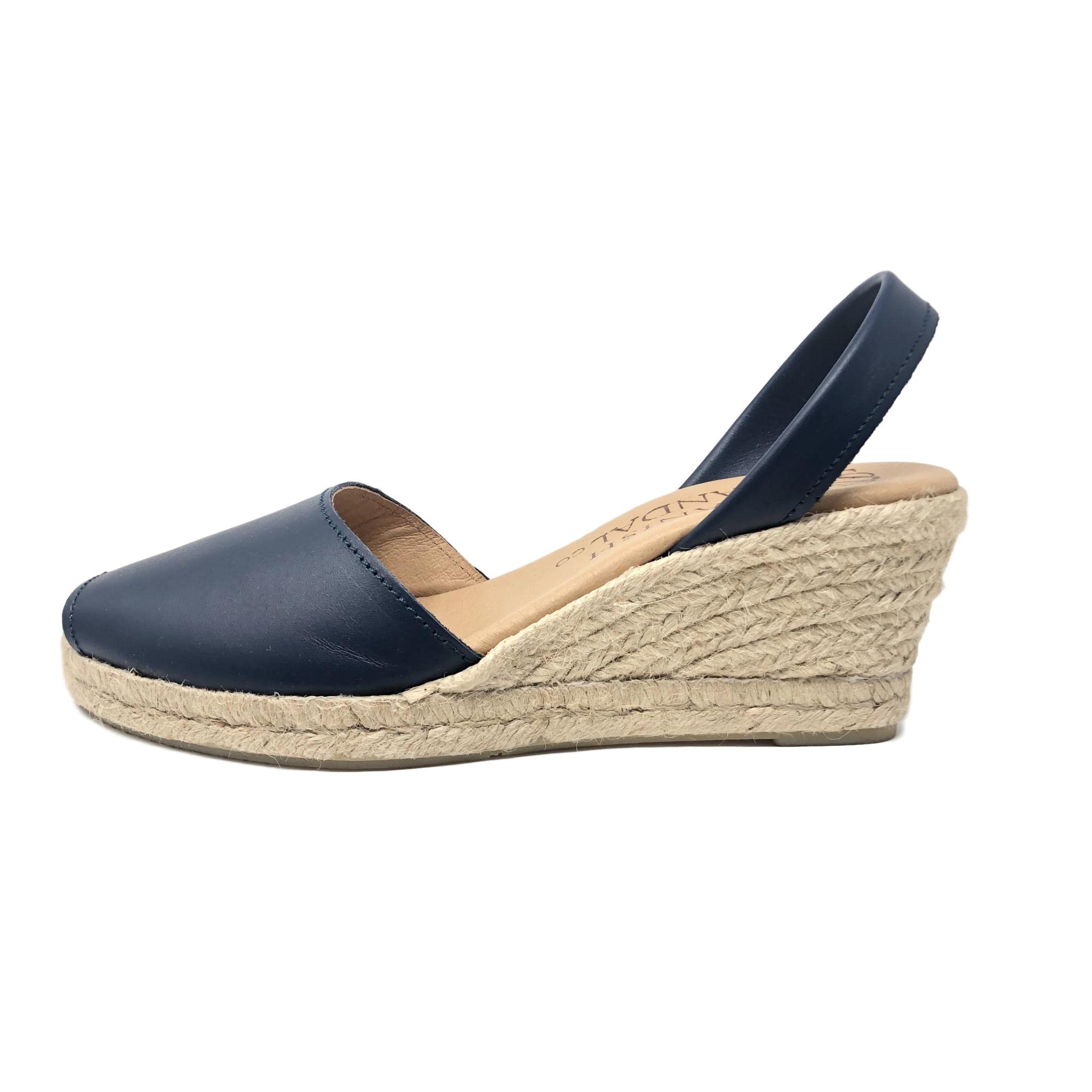 Women's Espadrille Wedge Sandals – Soft Leather Peep Toe Dressy & Casual Summer Slip-On Shoes | Perfect for Beach Vacations, Date Nights & Outdoor Weddings