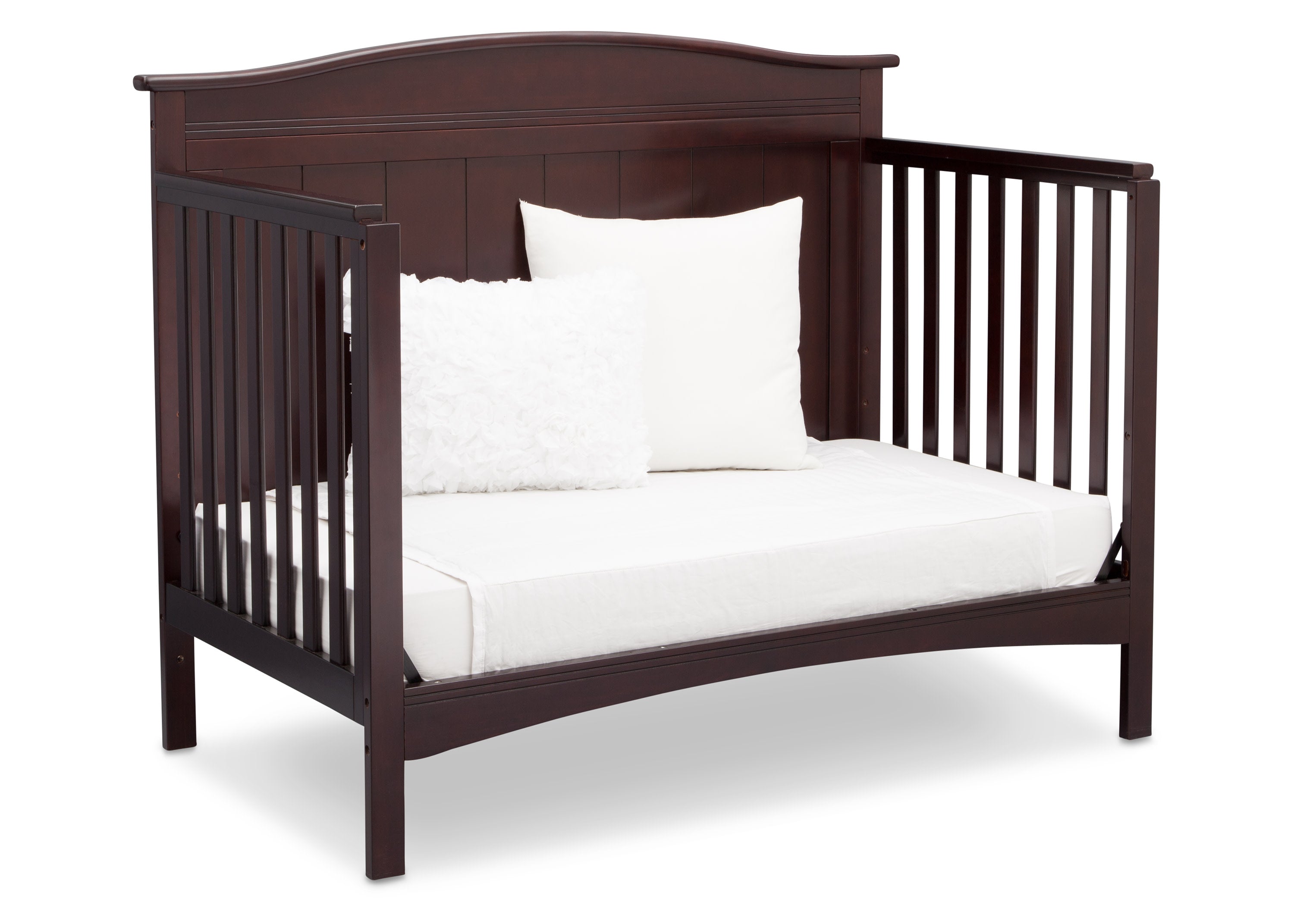 Bennett 4-in-1 Convertible Baby Crib - Toddler Bed, Daybed & Full-Size Bed - Safe & Stylish Nursery Furniture for Newborns to Teens - Perfect for Small Spaces & Modern Nurseries