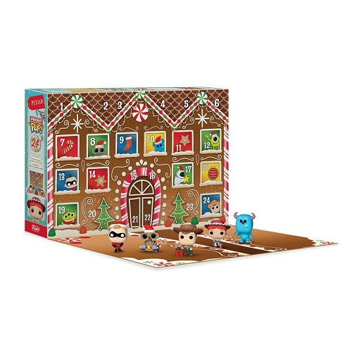 Funko Pocket Pop Pixar Advent Calendar - 24 Mini Collectible Figures for Christmas Countdown - Perfect for Holiday Gifts, Stocking Stuffers & Disney Fans