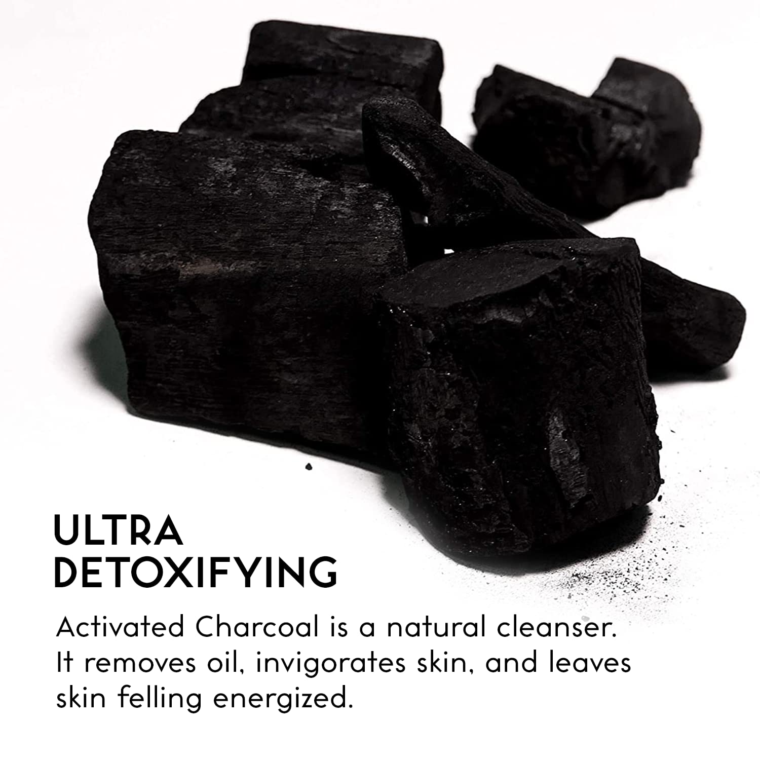 O NATURALS 3 Pack Activated Charcoal Soap Bar - Detoxifying Body Wash & Face Cleanser with Peppermint Oil & Shea Butter | 100% Natural Vegan Soap for Men & Women (4oz Each) | Perfect for Acne Treatment, Deep Cleansing & Skin Detox