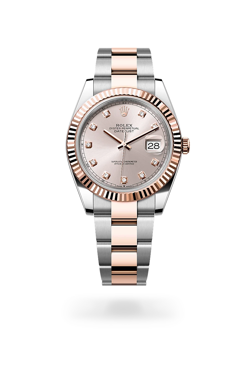 Rolex Datejust 41 Watch - Oystersteel & Everose Gold, M126331-0007 | Luxury Men's Timepiece for Business & Formal Occasions