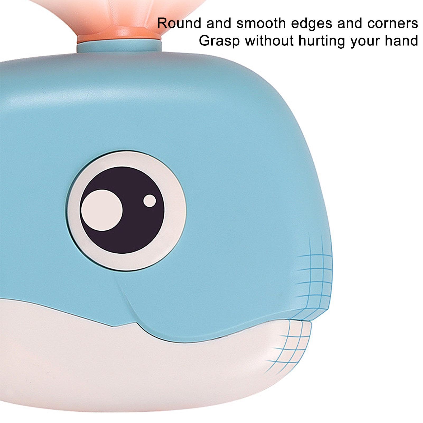 Whale Bathtub Toy for Kids - Waterwheel Bathing Toy with 2 Spoons | Suction Cup Spinner, Pool & Bathtub Squirt Toy for Toddlers | Fun Bath Time Gift for Boys & Girls | Perfect for Sensory Play & Water Learning Activities