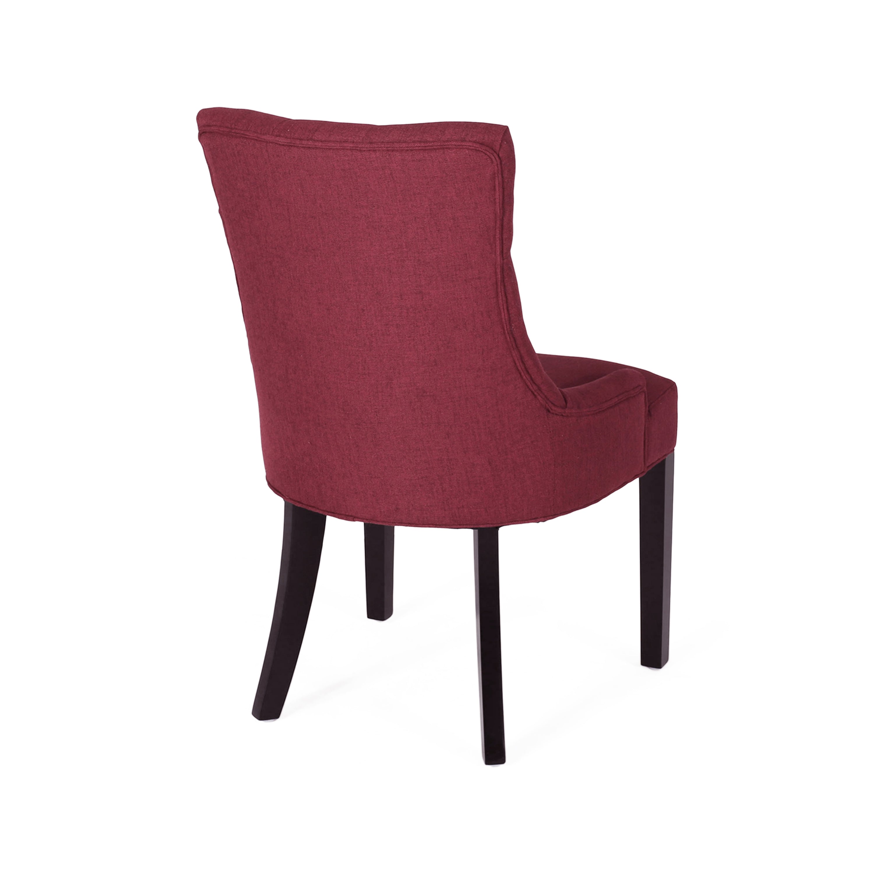 Premium Cheney Modern Dining Chairs (Set of 2) - Mid-Century Style Wooden Kitchen Chairs with Upholstered Seat - Perfect for Dining Room, Kitchen, and Home Office Decor