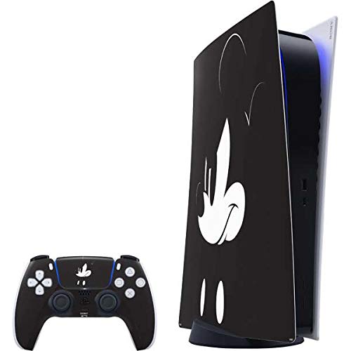 Officially Licensed Disney Mickey Mouse Black & White Gaming Skin for PS5 Digital Edition - Custom Decal Wrap Cover for Enhanced Protection & Style - Perfect for Gamers & Disney Fans