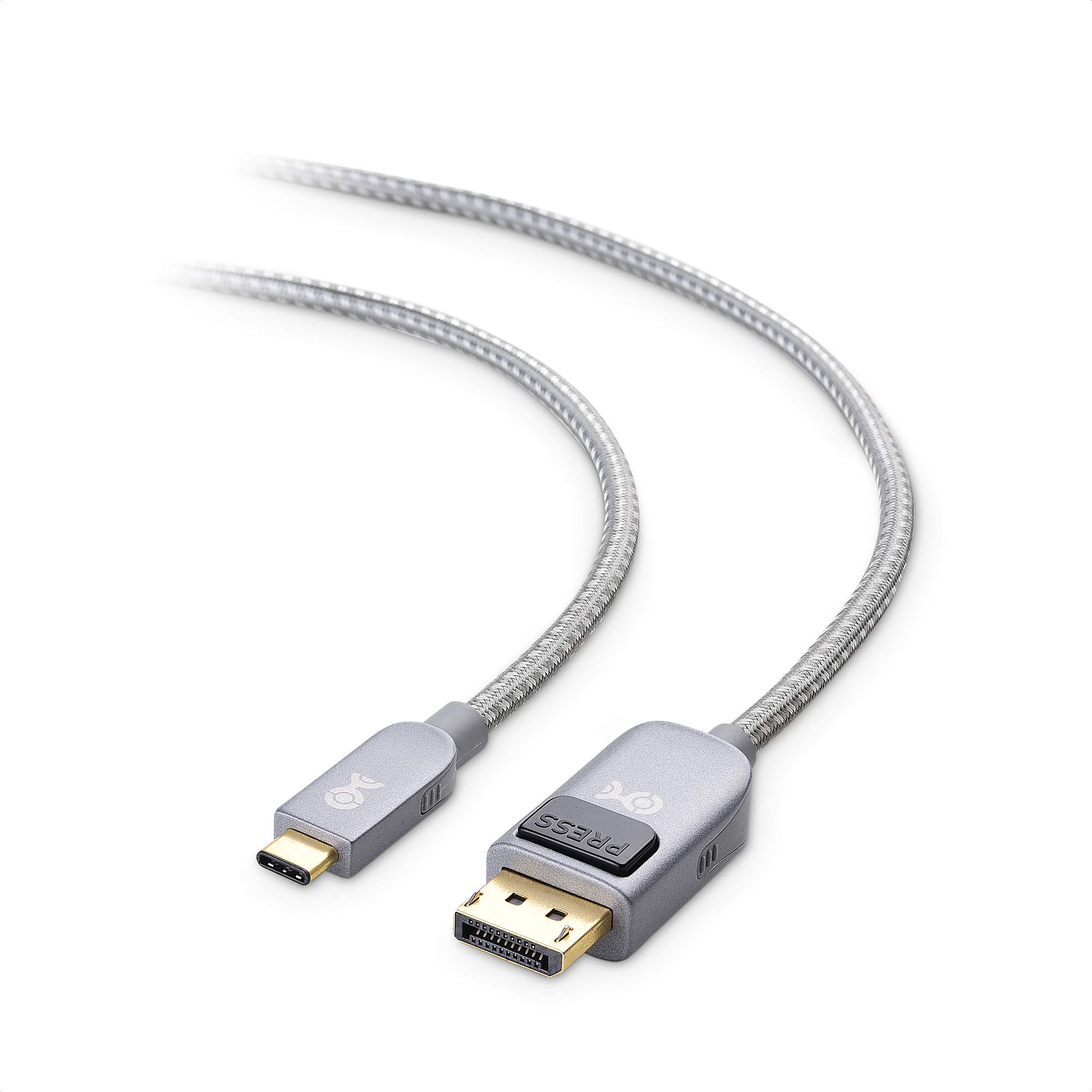 Premium 6FT USB-C to DisplayPort Cable 4K@60Hz - Space Gray | High-Speed Video & Audio Transmission for MacBook Pro, Dell XPS, Gaming Monitors & Home Office Setup