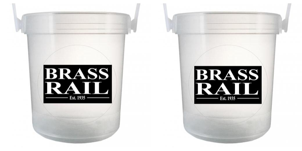 32 oz Plastic Rum Buckets with Custom Sticker - Premium Party Drink Containers for Cocktails, Margaritas & Beverages - Perfect for Beach Parties, Tailgating & Outdoor Events