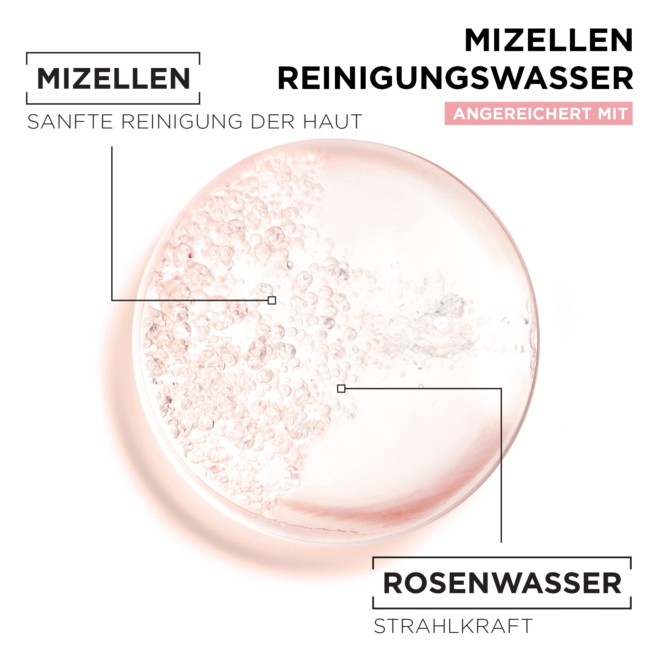 Garnier Micellar Rose Water 700ml - Hydrating & Soothing Facial Cleanser for Dull & Sensitive Skin | Makeup Remover & Daily Skincare Routine