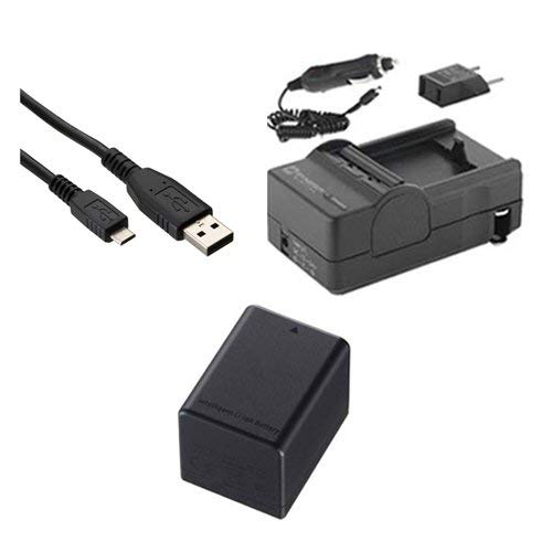 Canon Legria HF R56 Camcorder Accessory Kit - Includes SDBP727 Battery, SDM-1556 Charger & USBM Cable - Perfect for Travel Vlogging, Home Videos & Outdoor Filming