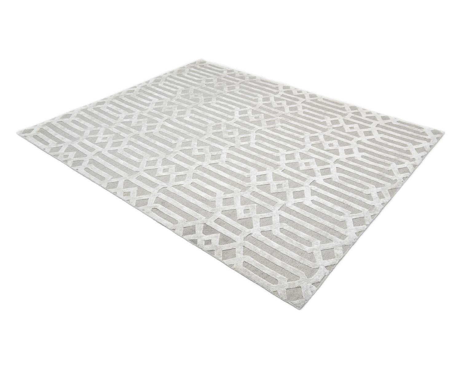 Solo Rugs Rae Contemporary Transitional Hand-Loomed Indoor Area Rug - 9' x 12' Smoke - Perfect for Living Room, Bedroom & Office Decor
