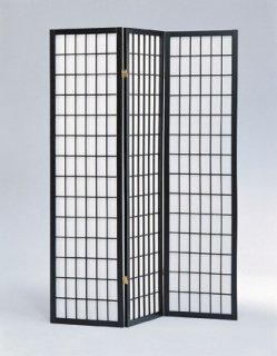 3 Panel Black Square Room Divider - Modern Folding Privacy Screen for Home Office, Living Room & Bedroom Separation