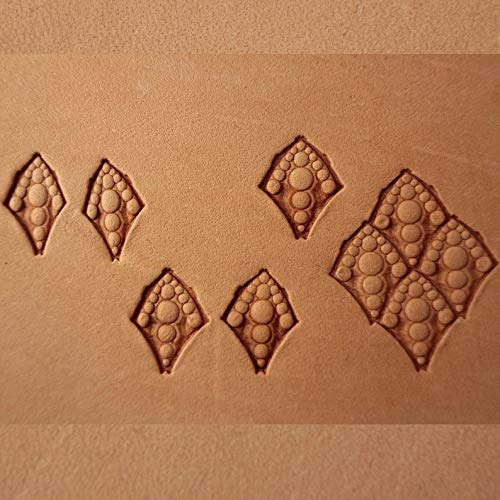 Dragon Scale Leather Stamp Tool - Professional Leather Stamping & Carving Punch Set for Leathercrafting - Perfect for DIY Leather Projects, Belts, Wallets & Handmade Gifts