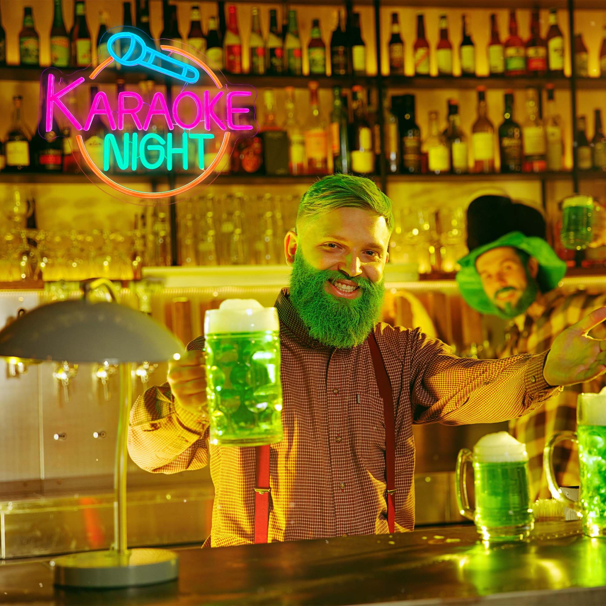 Dracey Karaoke Neon Sign - USB Powered LED Wall Light for Bar, Game Room & Man Cave - Perfect for Karaoke Party, Birthday & Pub Decor - Enhance Your Home Entertainment & Nightlife Ambiance