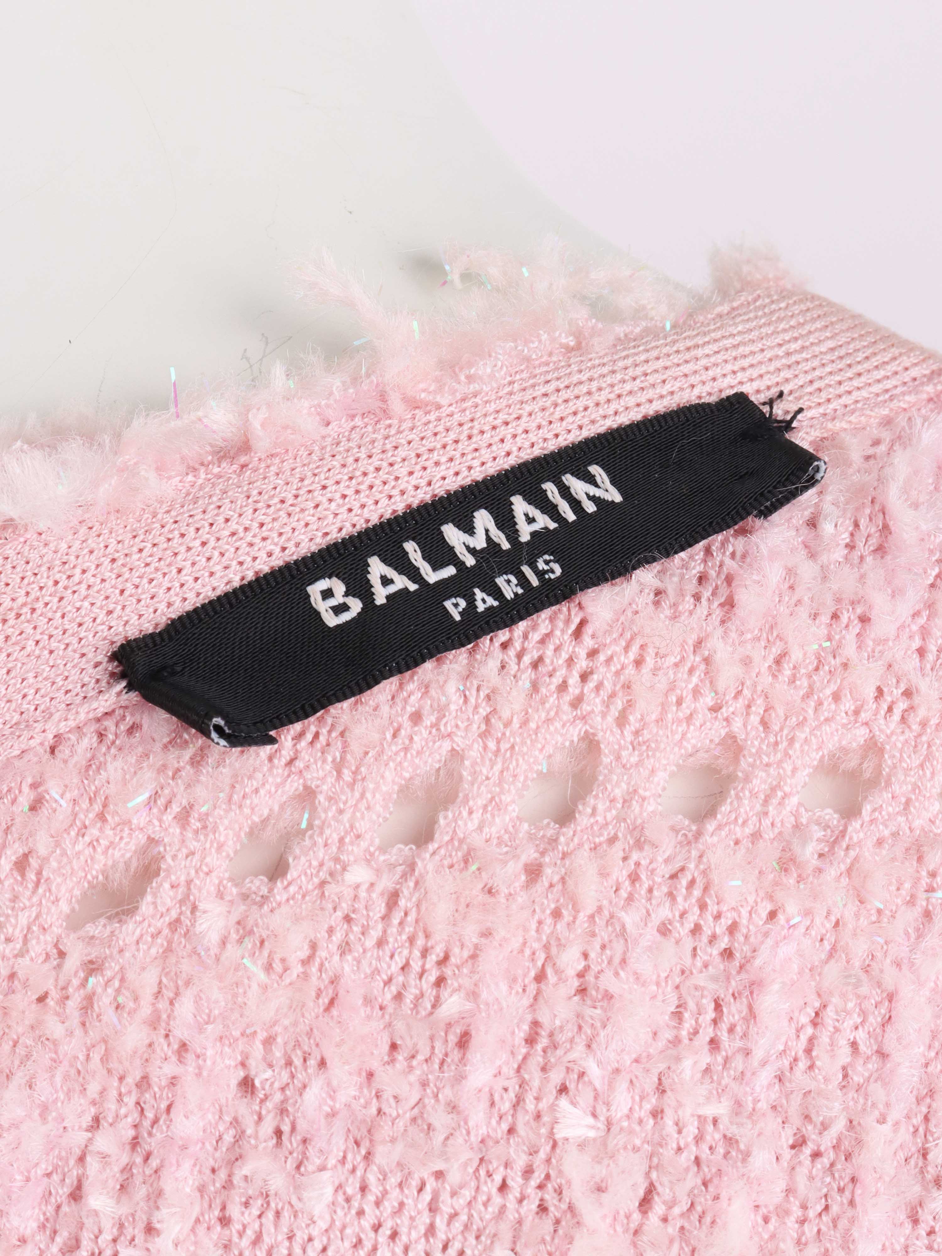 Balmain Pink Mini Dress for Women - Elegant Party & Evening Wear - Sexy Cocktail Dress for Night Out, Date Night, and Special Occasions