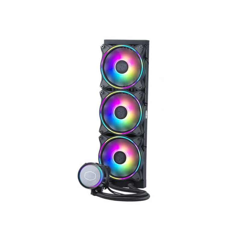 Cooler Master MLX D36M A18P2 R1 CM MasterLiquid ML360 Illusion ARGB CPU Liquid Cooler - 360mm Radiator, Triple 120mm PWM Fans, RGB Lighting for High-Performance PC Cooling (Gaming, Overclocking, Workstation)