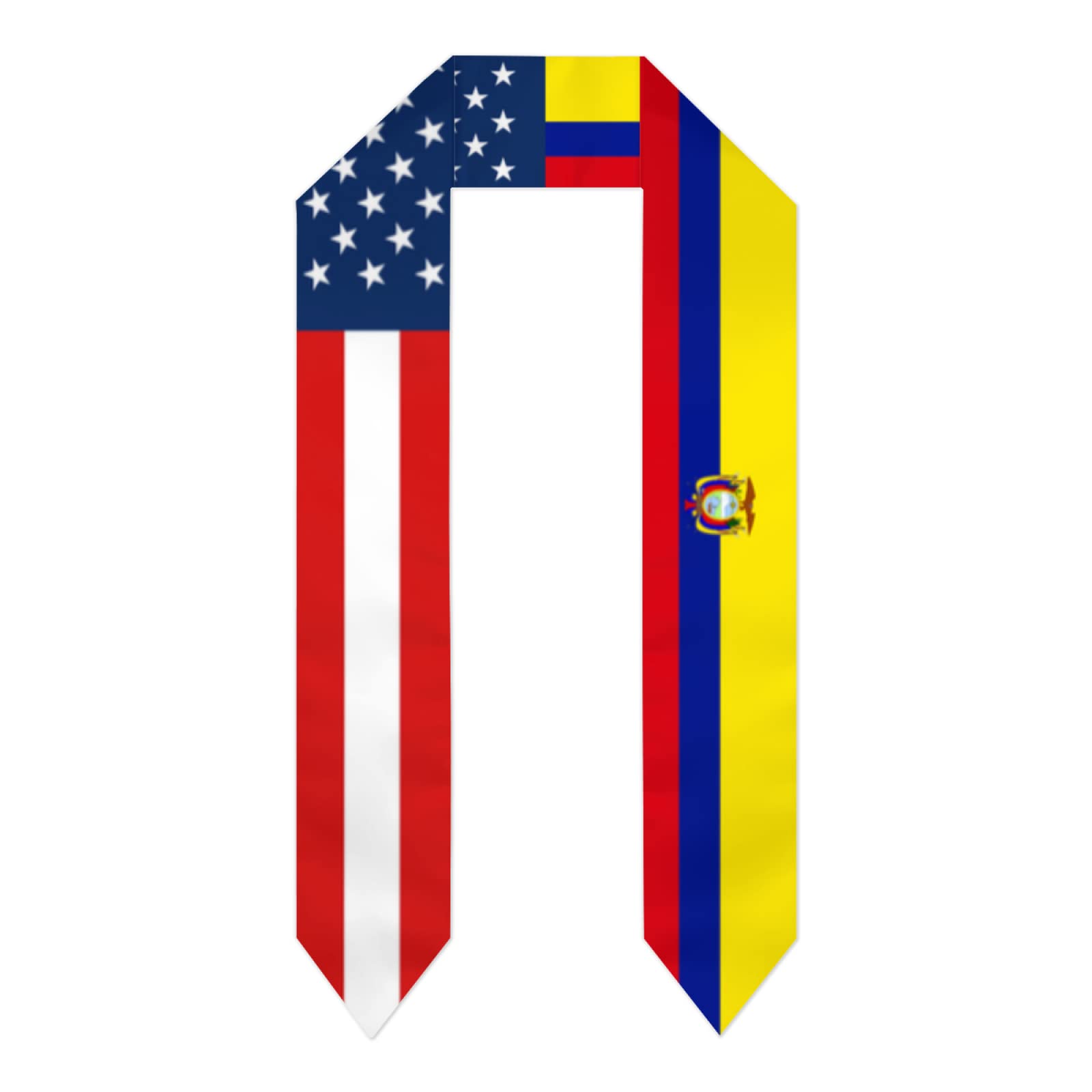 Graduation Stoles for Study Abroad International Students - 72 Inch Long Sash & Shawl - Perfect for Graduation Ceremonies, Academic Events & Cultural Celebrations