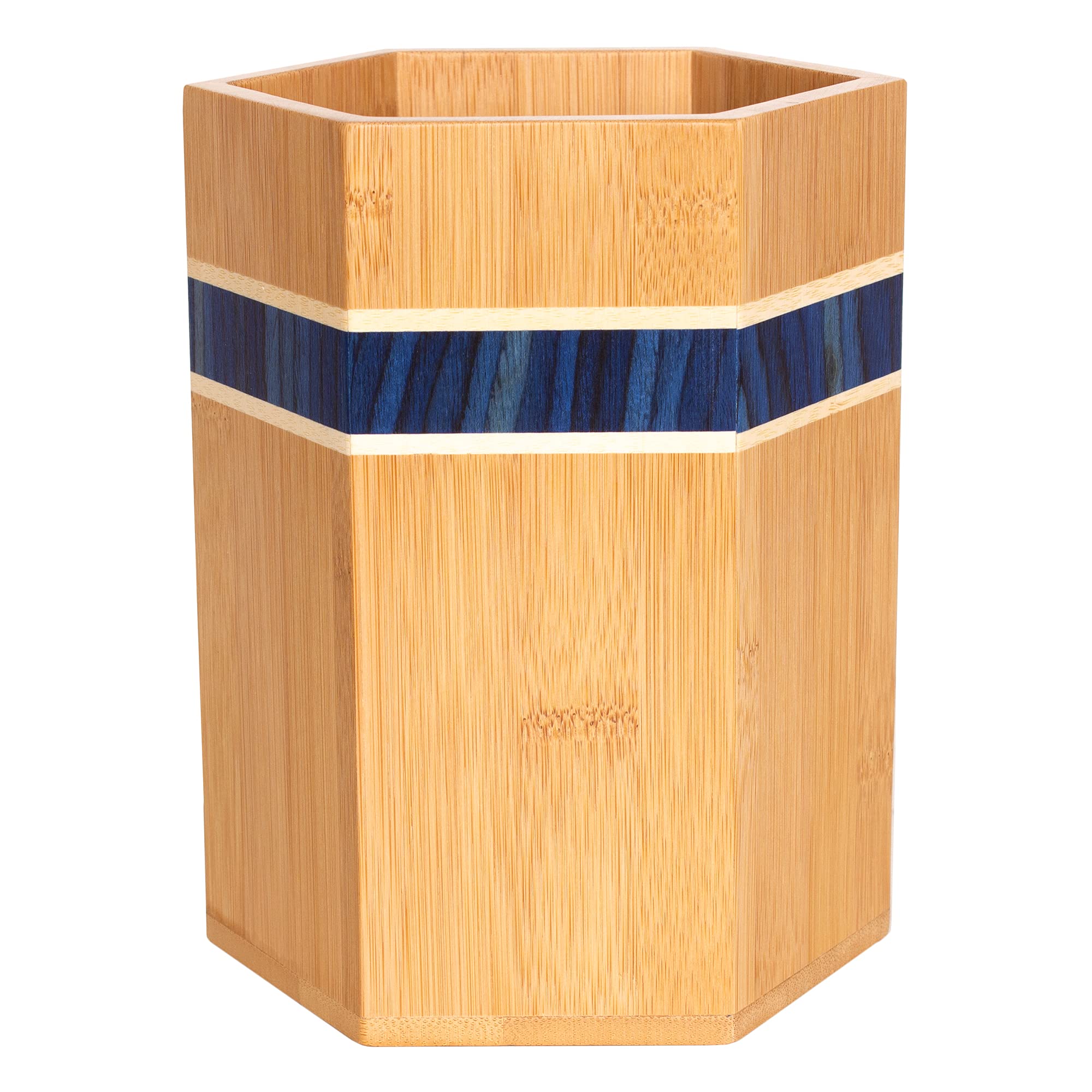 Totally Bamboo Baltique Malta Collection Large Kitchen Utensil Holder - Countertop Cooking Utensil Crock Organizer for Spoons, Spatulas & Kitchen Tools - Perfect for Modern Kitchens & Cooking Enthusiasts