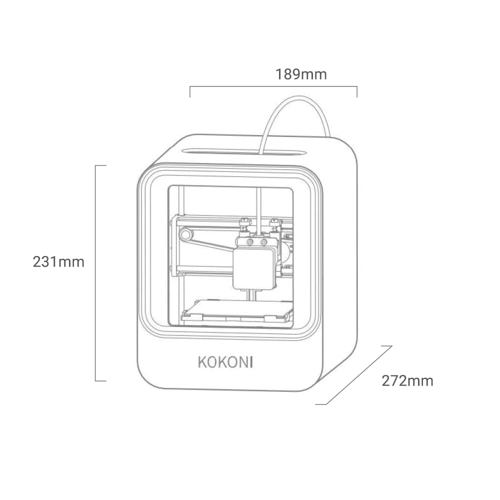 Mini Small EC1 3D Printer - Fully Assembled Auto-Leveling High Precision Wireless 3D Printer for Kids & Beginners | PLA Filament Compatible | Perfect for Home, School & Hobby Projects | 24/7 Customer Support