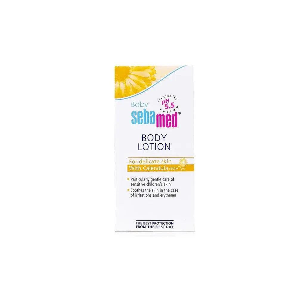 Sebamed Baby Lotion with Calendula 200ml - Hypoallergenic & pH Balanced Moisturizer for Sensitive Skin | Perfect for Daily Baby Care & Diaper Rash Prevention