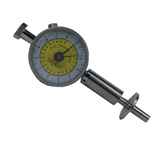 Premium Fruit Hardness Tester - Digital Penetrometer with 2 Pressure Heads (11mm & 8mm) | Needle-Type Sclerometer for Measuring Apple, Pear, Peach Firmness | Perfect for Farmers, Quality Control & Agricultural Research