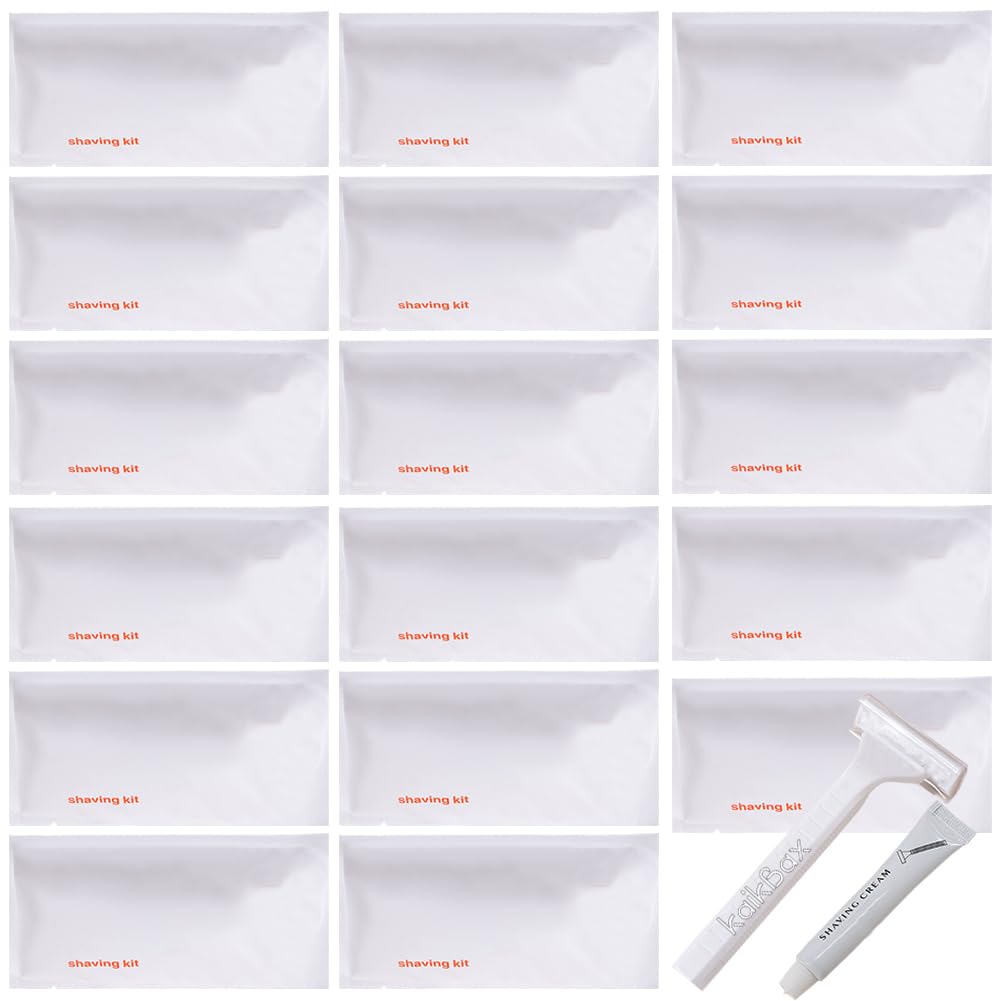 20 Pack Individually Wrapped Disposable Razors with Shave Cream - Travel Shaving Kit for Men & Women - Hotel Toiletries, Home Use & On-The-Go Grooming Essentials - Perfect for Travel, Gym Bags & Guest Bathrooms