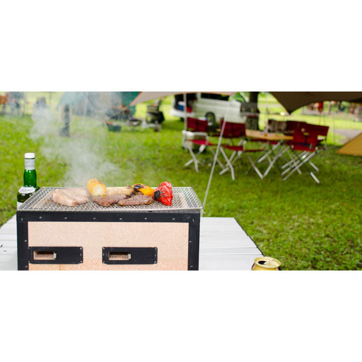 Premium Kaginushi Charcoal Konro Grill - Medium Size 21.25