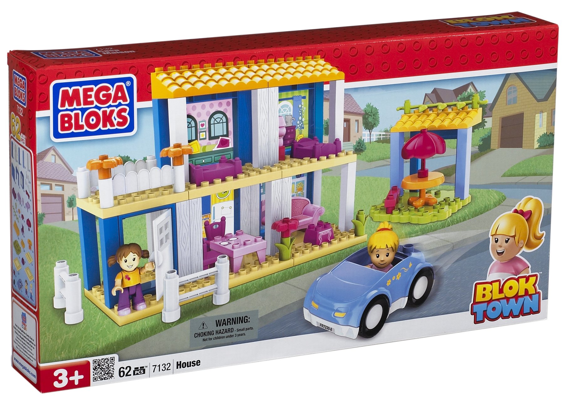 Mega Bloks Building Blocks House Toy Set - Creative Construction Playset for Kids | Perfect for Indoor Play, Birthday Gifts & STEM Learning Activities