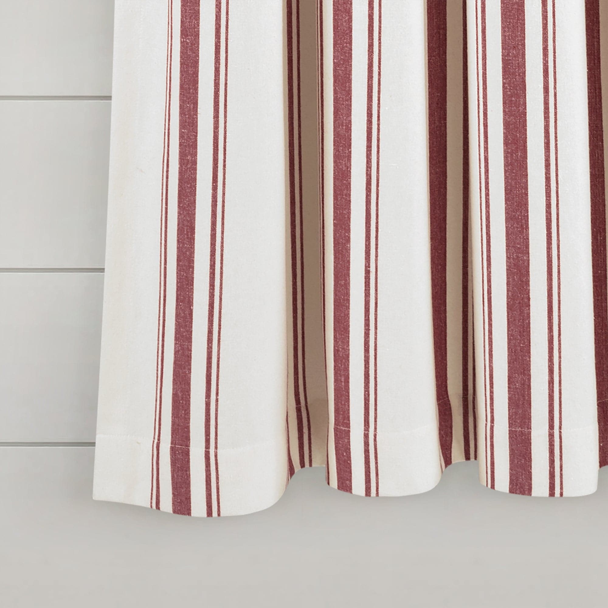 Farmhouse Stripe Yarn-Dyed Recycled Cotton Blend Window Curtain Panel Set - Blackout Thermal Insulated Drapes for Living Room, Bedroom & Nursery (2 Panels, 52x84 Inch) - Perfect for Rustic, Modern & Farmhouse Home Decor
