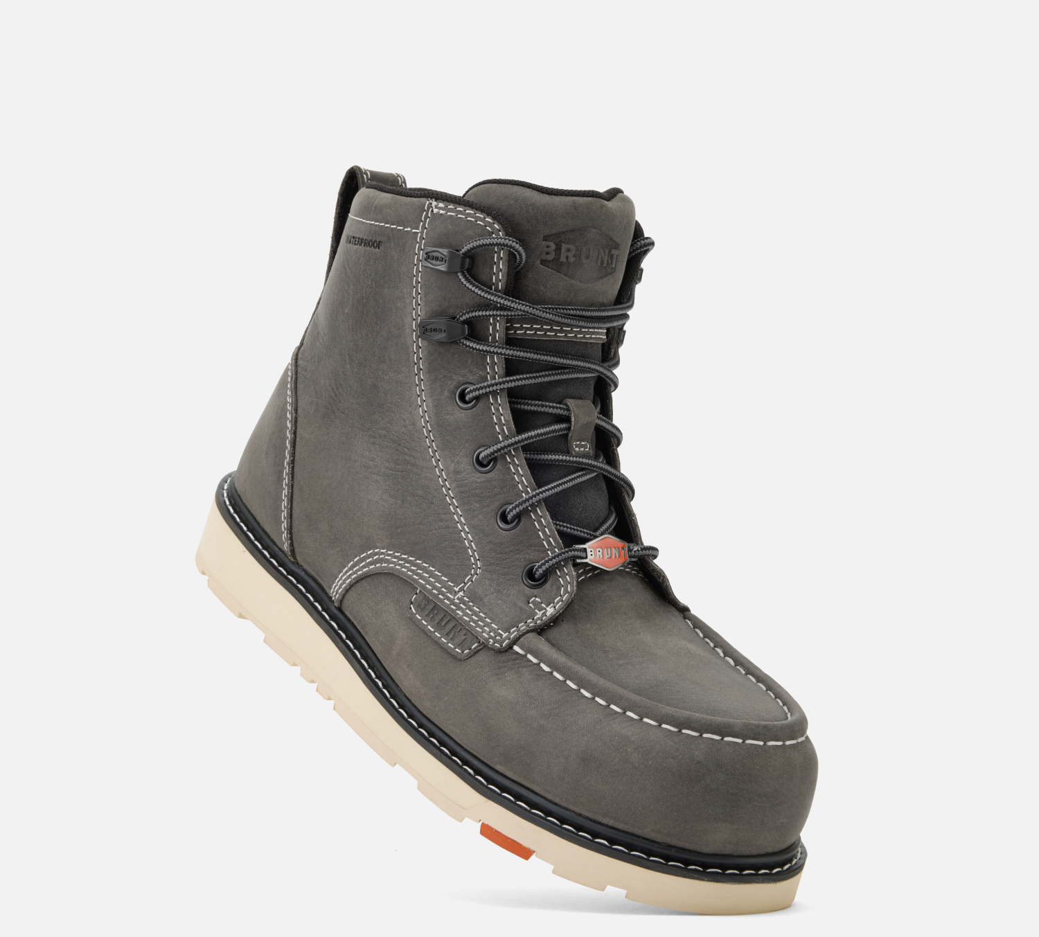 Limited Edition Marin 6” Waterproof Soft Toe Work Boots in Grey - Durable Safety Shoes for Construction & Outdoor Work