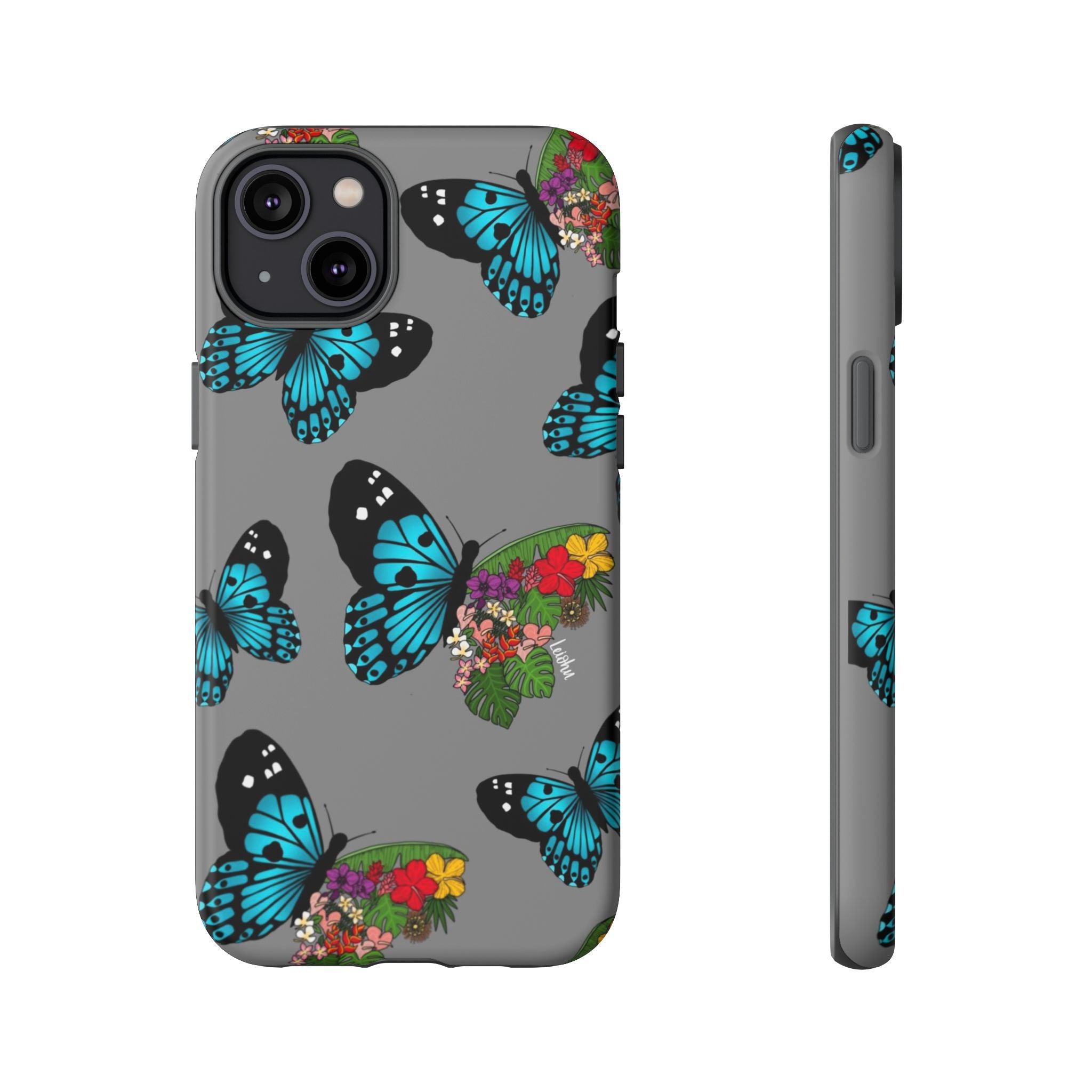 Tropical Pulelehua Teal Hawaiian Shirt - Breathable & Stylish Aloha Shirt for Men & Women - Perfect for Beach Vacations, Luau Parties & Summer Outings