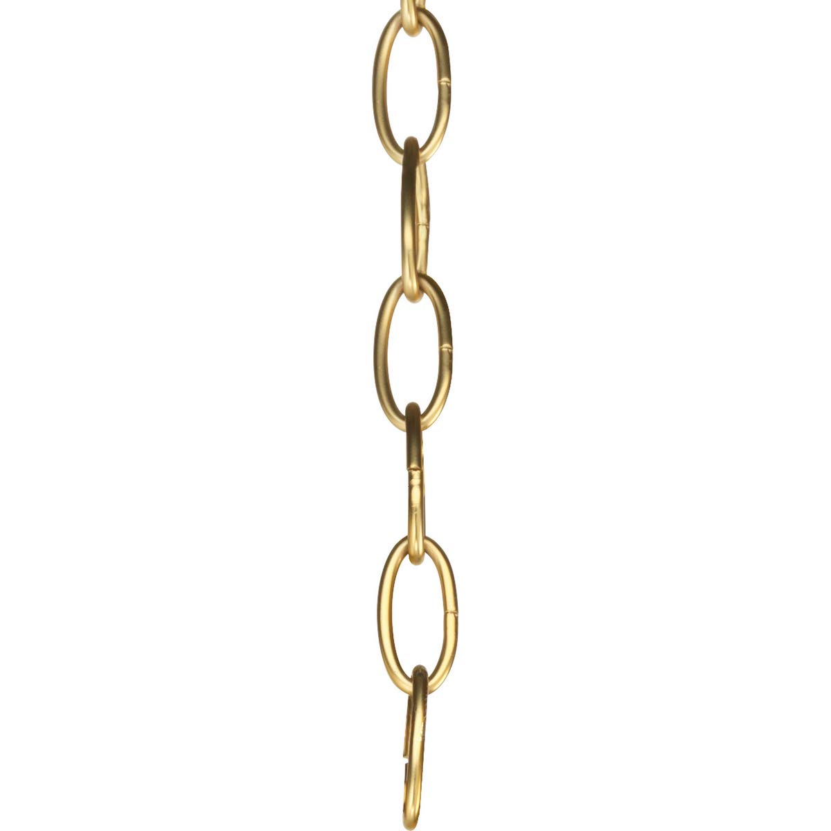 10' Progress Lighting Accessory Chain - 9 Gauge Natural Brass Chain for Pendant Lights & Ceiling Fixtures | Durable Hanging Hardware for Home & Commercial Lighting