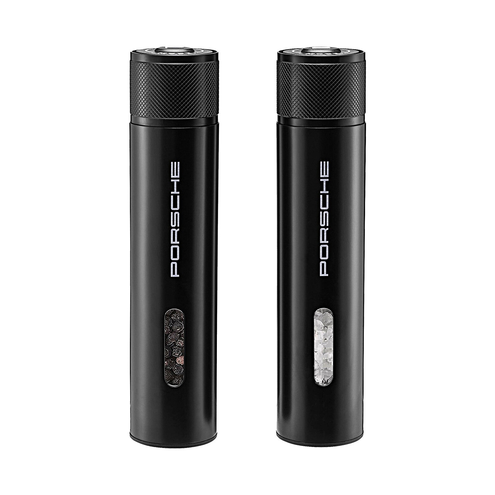 Premium Porsche Design Salt and Pepper Grinder Set - Adjustable Ceramic Mill for Gourmet Cooking, Kitchen & Dining Table Seasoning