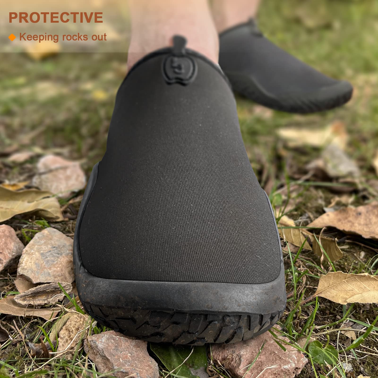 BULLIANT Men's Water Shoes - Slip On Swim Shoes for Beach, Pool & Aqua Sports - Barefoot Quick Dry Shoes with Stretch Fit - Perfect for Swimming, Surfing, Kayaking & Water Activities