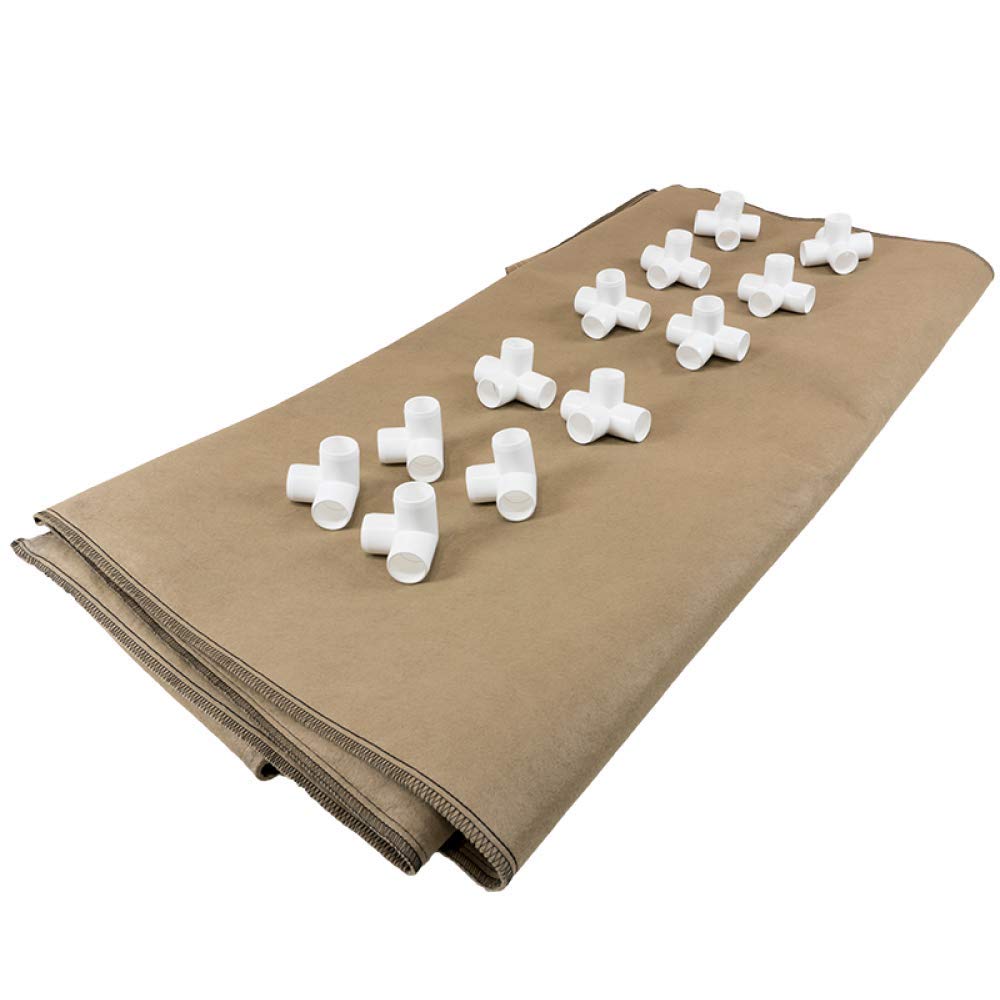 Grassroots Fabric Raised Garden Bed 4'x8' with Trellis - Durable Outdoor & Indoor Planter Box for Vegetables, Flowers, Herbs - Perfect for Backyard Gardening, Patio Decor, and Urban Farming
