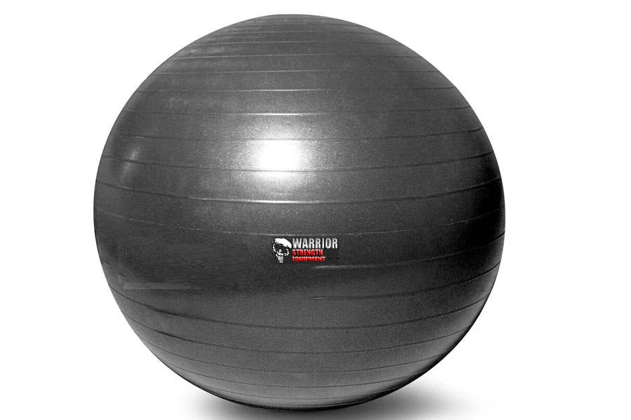 Warrior Anti-Burst Exercise Ball for Yoga, Pilates & Home Workouts - Heavy Duty Stability Ball for Core Training, Balance & Strength Exercises - Ideal for Gym, Office & Physical Therapy