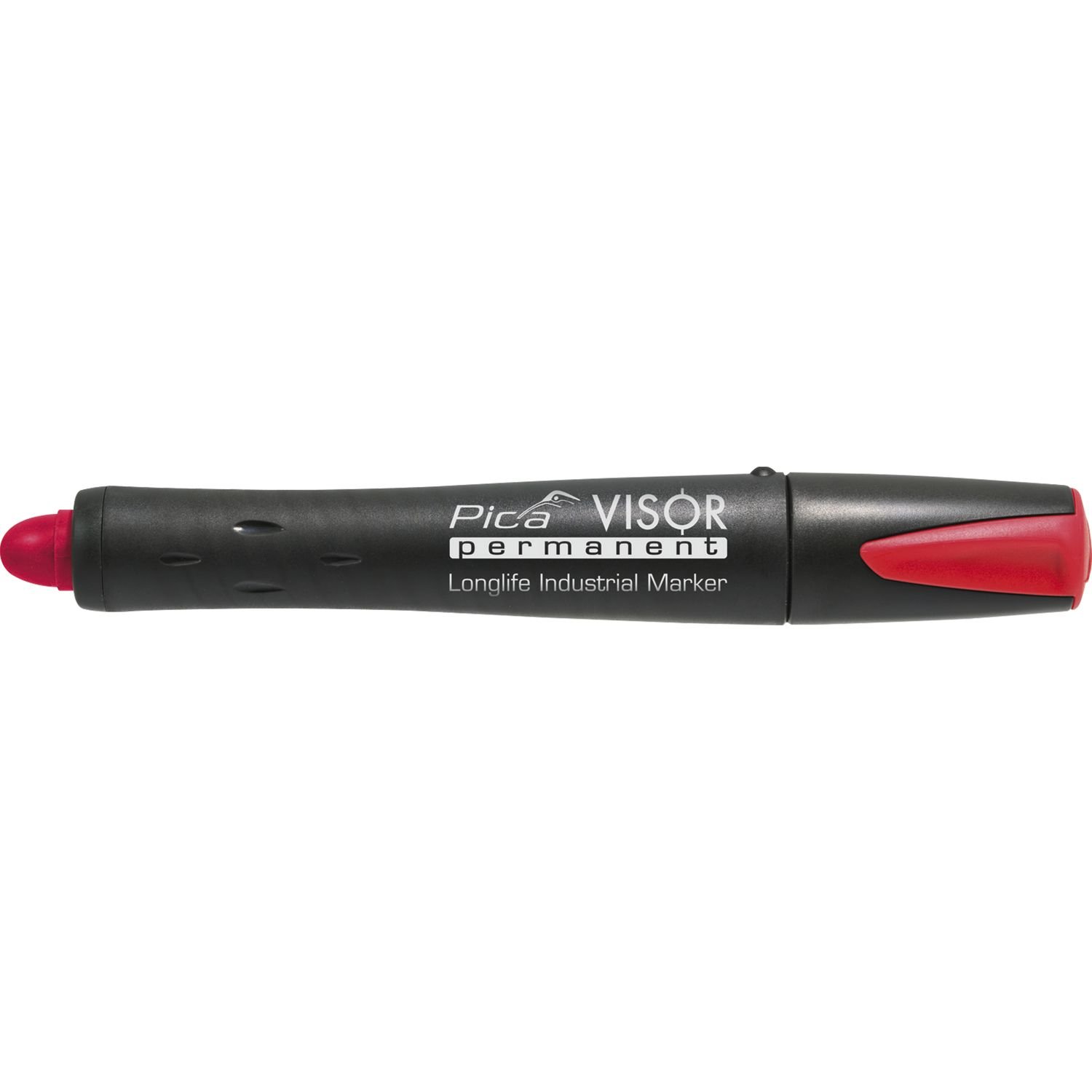 Pica Visor Industrial Permanent Marker - Red Ink, Waterproof & Fade-Resistant for Construction, Warehouse & Outdoor Use