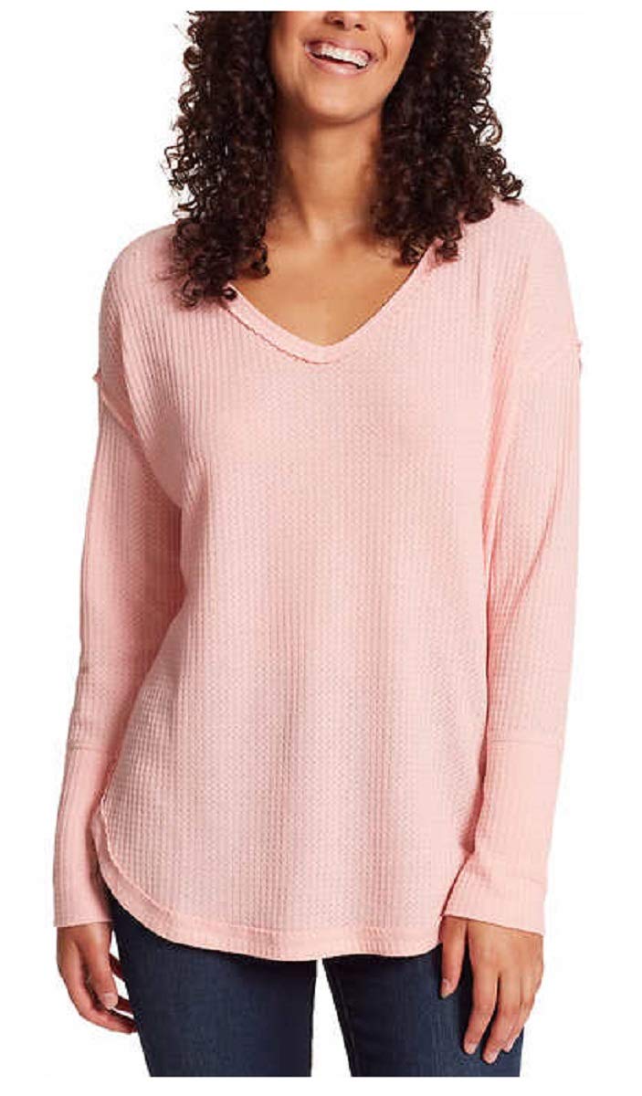 Vintage American Ladies' Thermal Knit Top - Warm Winter Long Sleeve Shirt for Women | Cozy Casual Wear, Layering, Outdoor Activities & Cold Weather Fashion