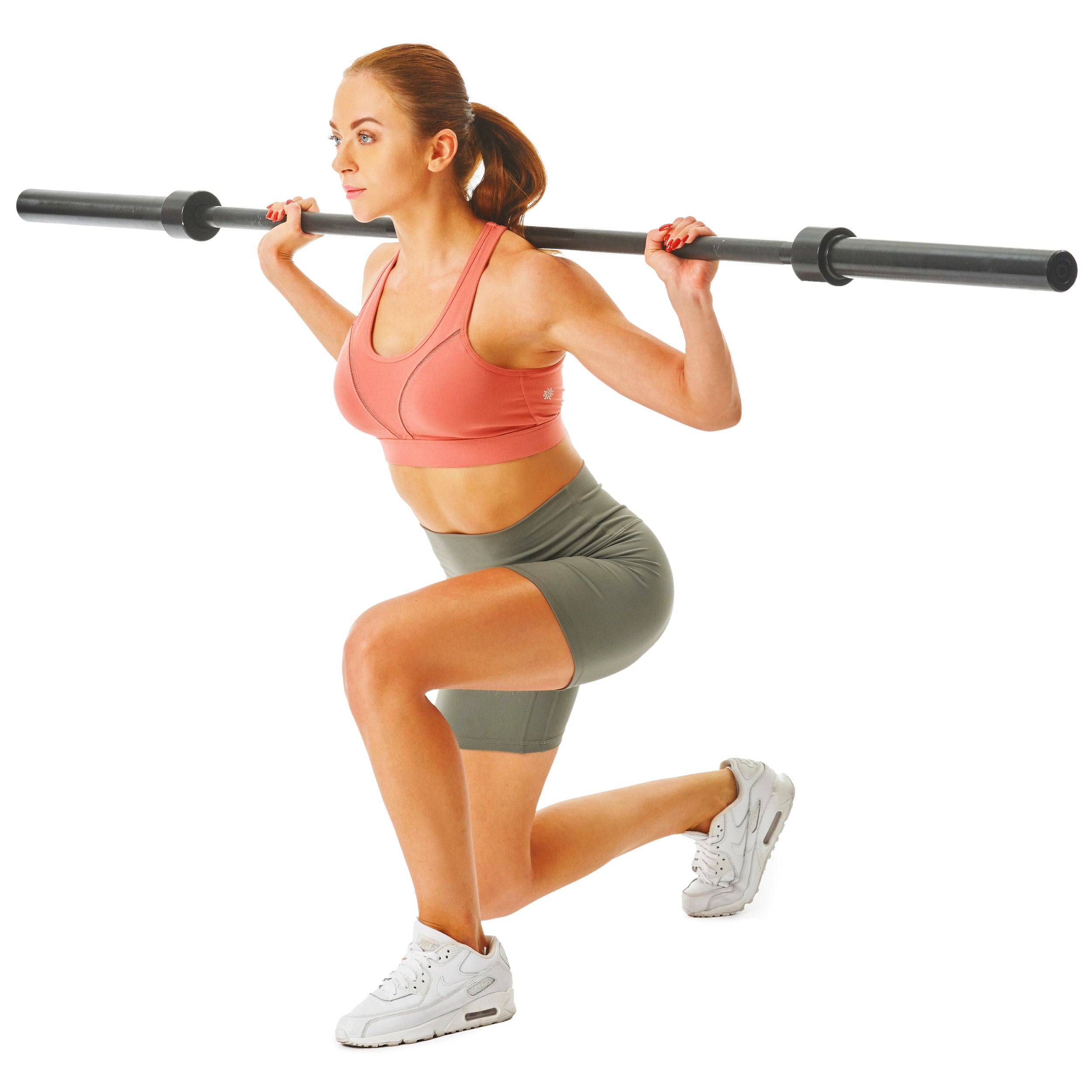 PRCTZ 7 ft Olympic Barbell with 2 Sleeve Diameter - Professional Weightlifting Bar for CrossFit, Powerlifting & Home Gym Training - Perfect for Strength Training, Deadlifts, Squats & Bench Press