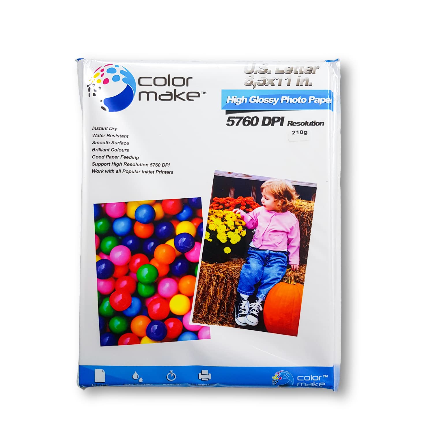 Premium Glossy Photo Paper 210gsm, 8.5