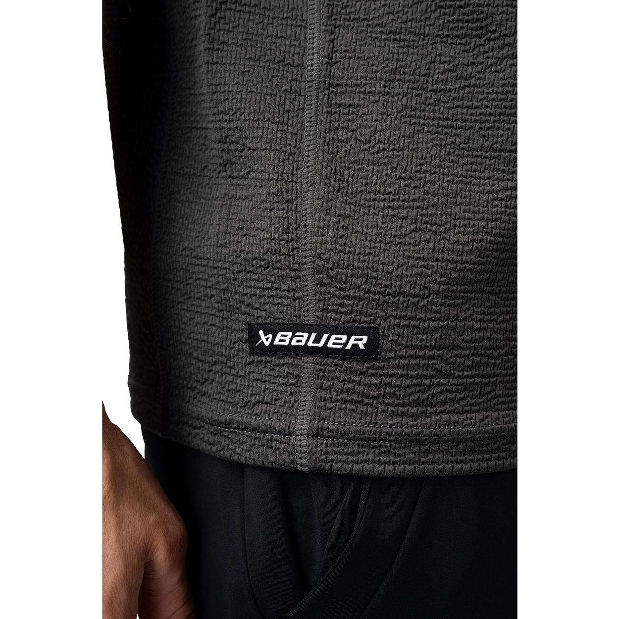 Bauer FLC Textured Tech Tee Senior - High-Performance Hockey Practice Shirt for Men - Perfect for Training, Games & Casual Wear